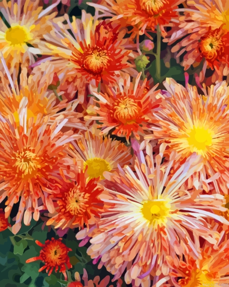 Peach Chrysanthemum Painting By Numberss.png