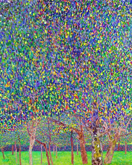 Pear Tree Gustav Klimt Painting By Numberss.png