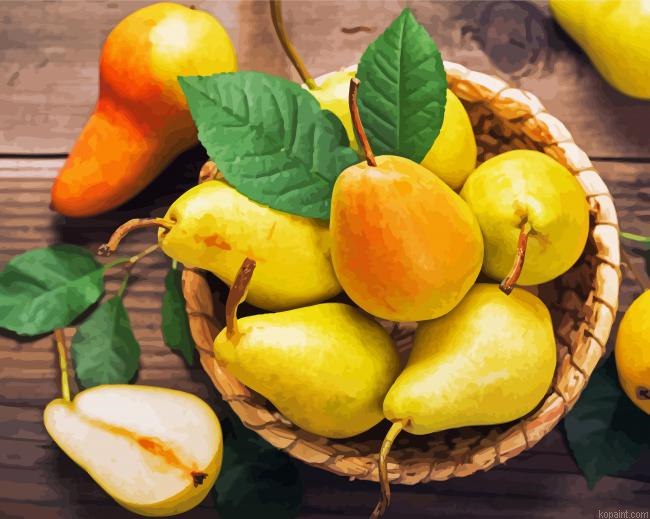 Pears Bowl Painting By Numberss.png