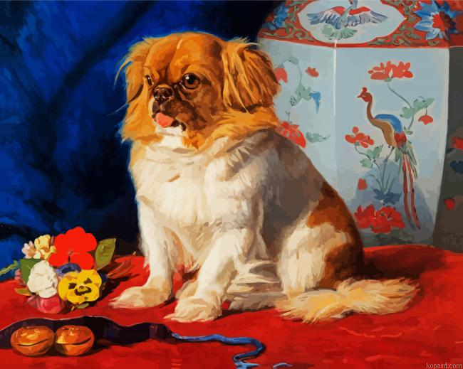 Pekingese Dog Painting By Numberss.png