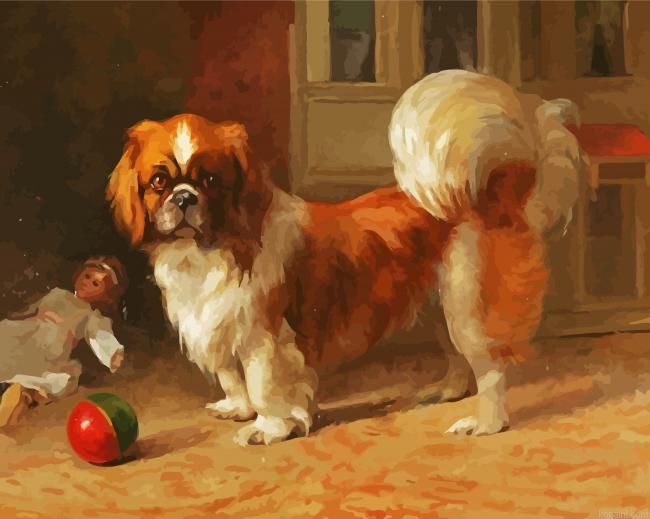 Pekingese Puppy Painting By Numberss.png