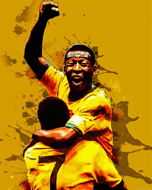 Pele Footballer Painting By Numberss.png