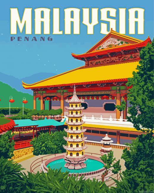 Penang Malaysia Poster Painting By Numberss.png