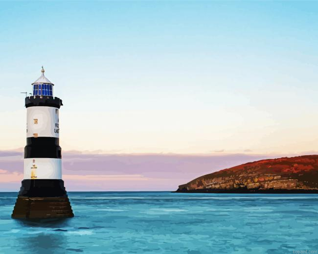 Penmon Lighthouse Anglesey Painting By Numberss.png