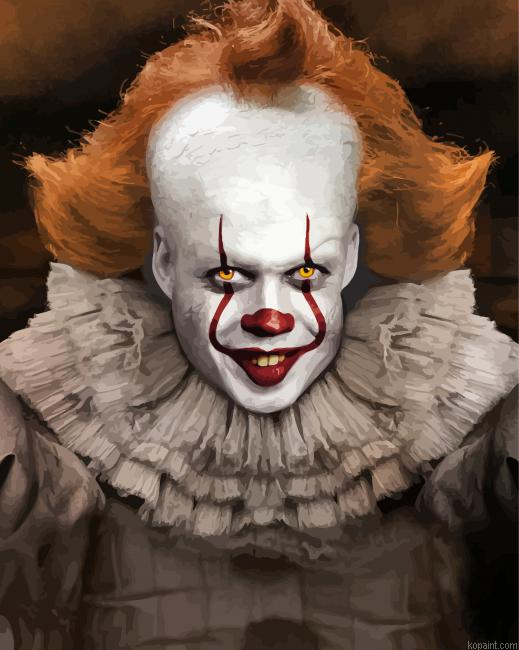 Penny Wise Scary Clown Painting By Numberss.png