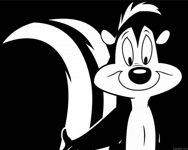 Pepe Le Pew Skunk Animation Painting By Numberss.png