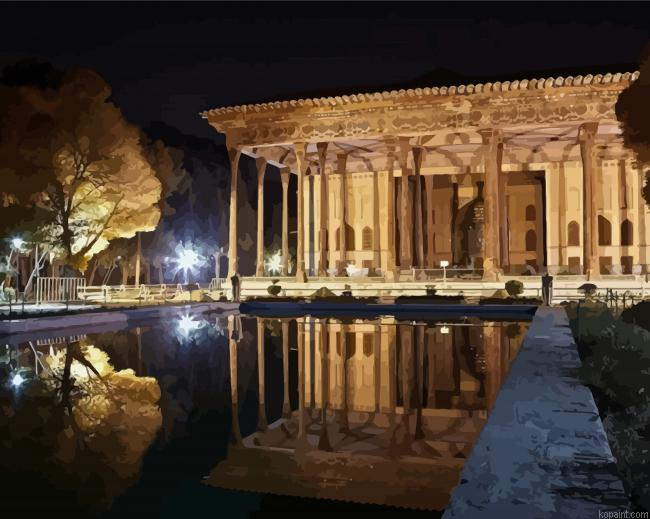 Persia Chehel Sotoun Palace Paint By Numbers