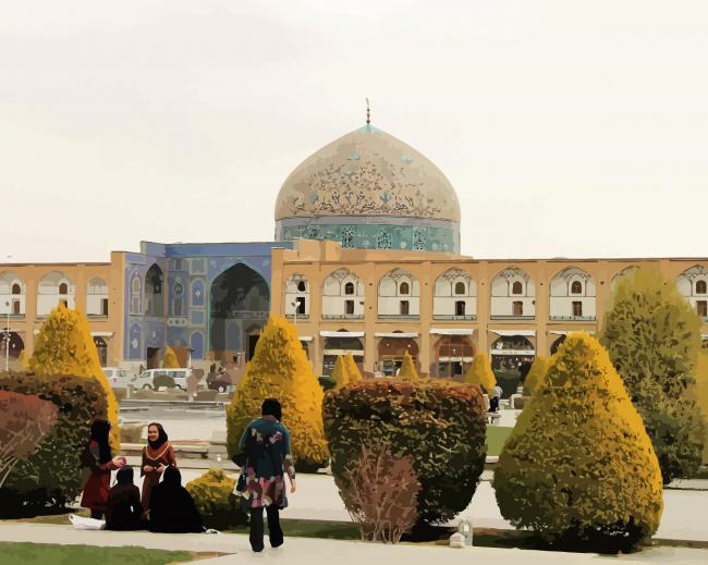 Persia Iran Building Painting By Numberss.png
