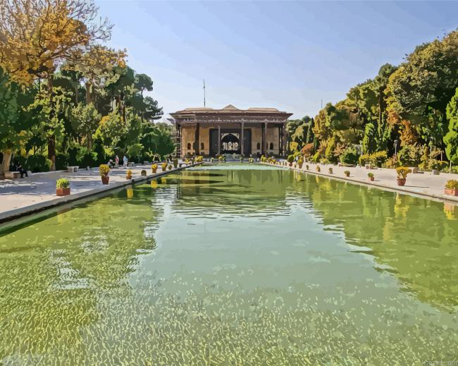 Persia Iran Isfahan Chehel Sotoun Palace Painting By Numberss.png