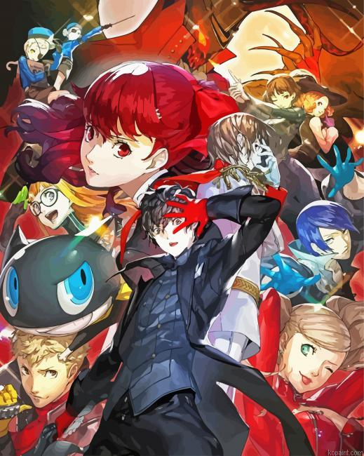 Persona 5 Game Characters Painting By Numberss.png