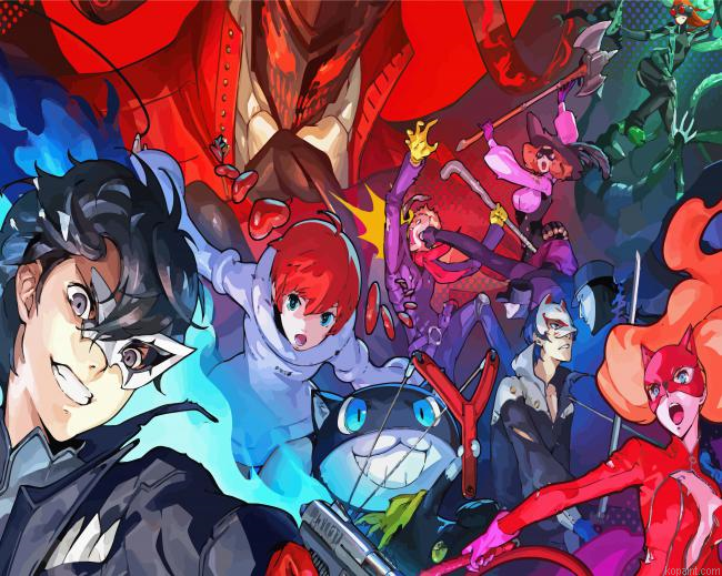 Persona 5 Video Game Painting By Numberss.png