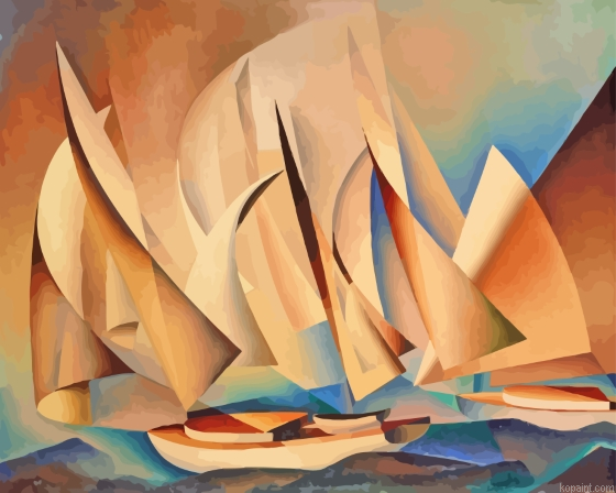 Pertaining To Yachts And Yachting By Charles Sheeler Painting By Numberss.png