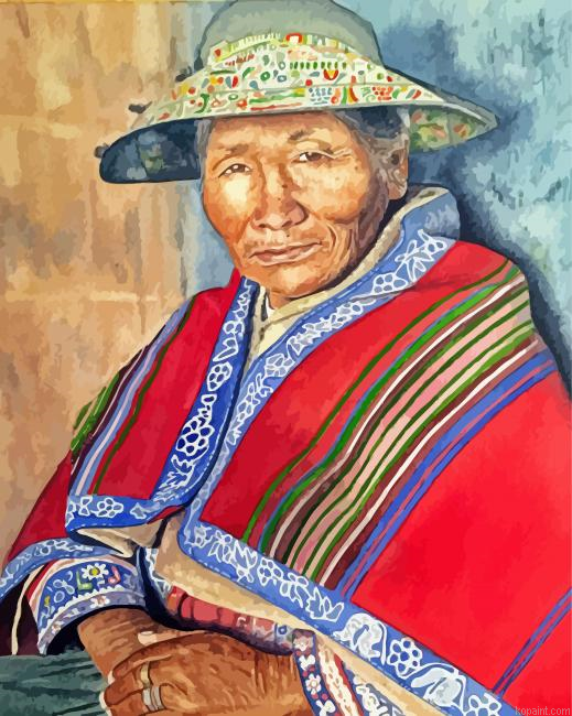 Peru Old Woman Painting By Numberss.png