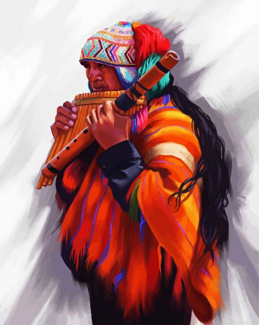Peruvian Flute Player Paint By Numbers.png