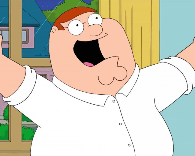 Peter Griffin Animation Character Painting By Numberss.png