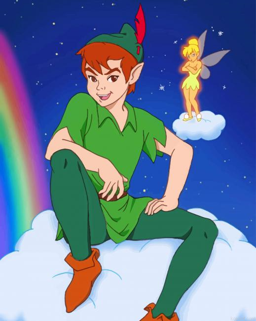 Peter Pan And Tinkerbell Painting By Numberss.png