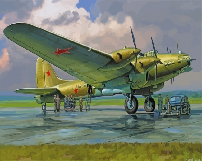Petlyakov Pe 8 Bomber Painting By Numberss.png