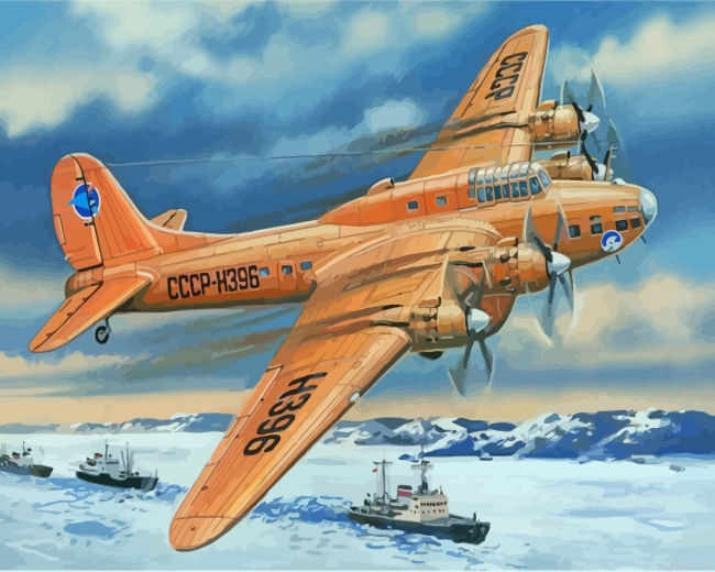 Petlyakov Pe 8 Polar Painting By Numberss.png
