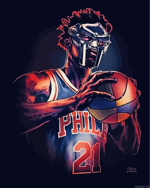 Philadelphia 76ers Joel Embid Painting By Numberss.png