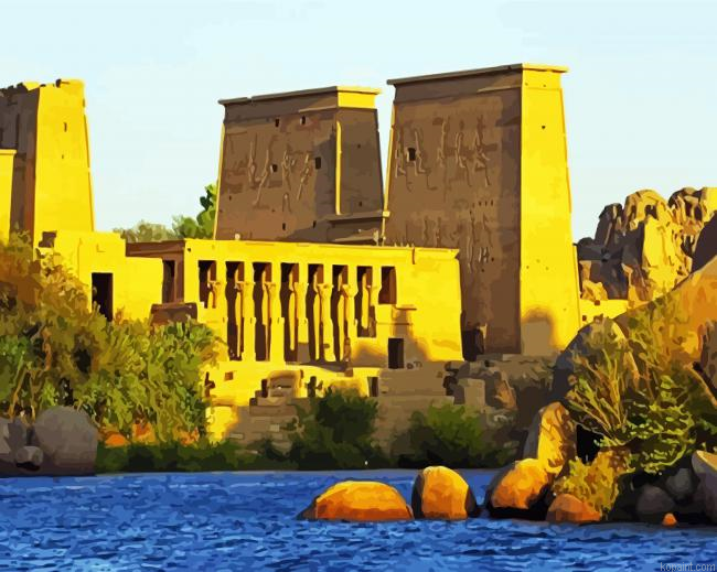 Philae Aswan Egypt Paint By Numbers