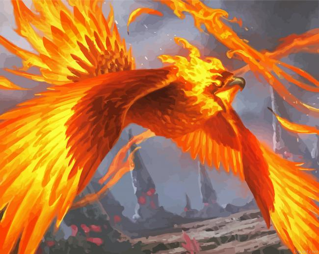 Phoenix Fawkes Harry Potter Paint By Numbers.png