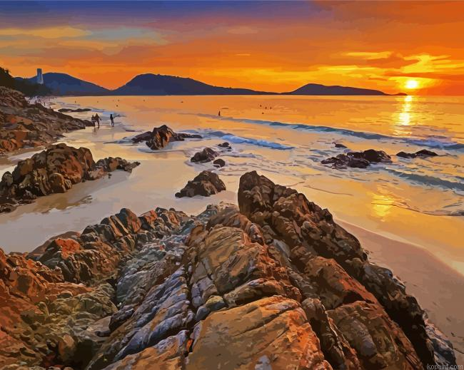 Phuket Island At Sunset Painting By Numberss.png