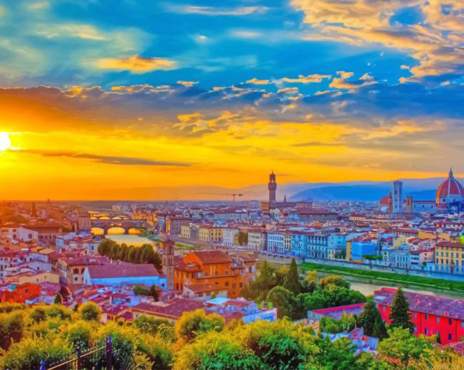 Piazzale Michelangelo Florence New Painting By Numberss.png