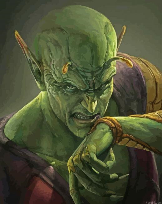 Piccolo Dragon Ball Painting By Numberss.png