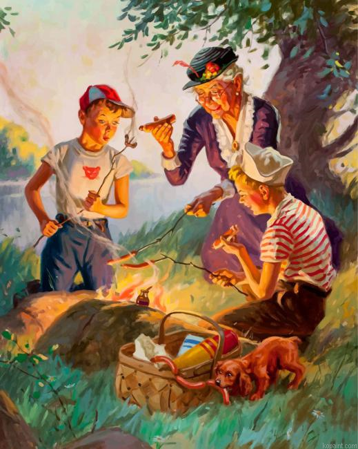 Picnic With Grandma Painting By Numberss.png