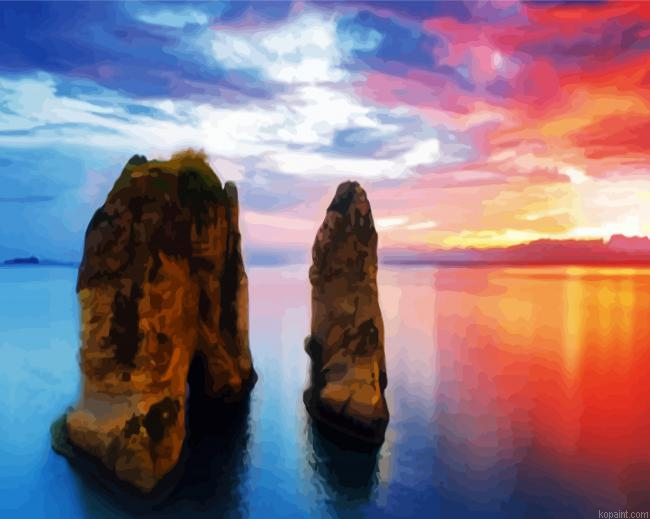 Pigeons Rock Beirut Paint By Numbers.png