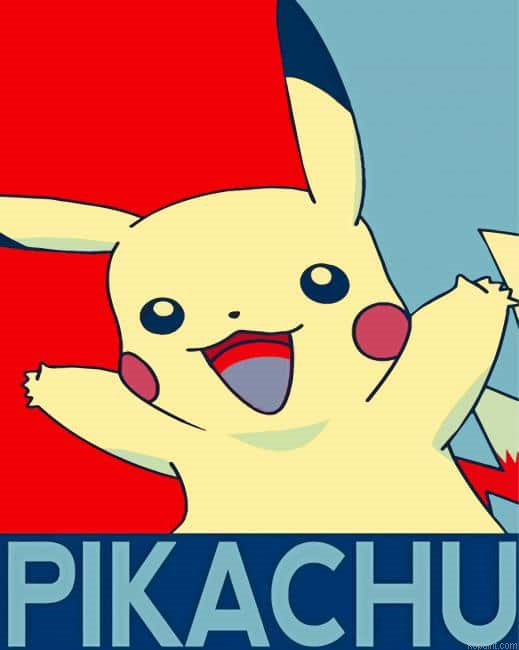 Pikachu Illustration Painting By Numberss.png