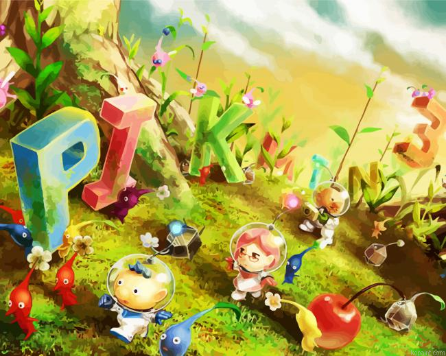 Pikmin Game Characters Painting By Numberss.png
