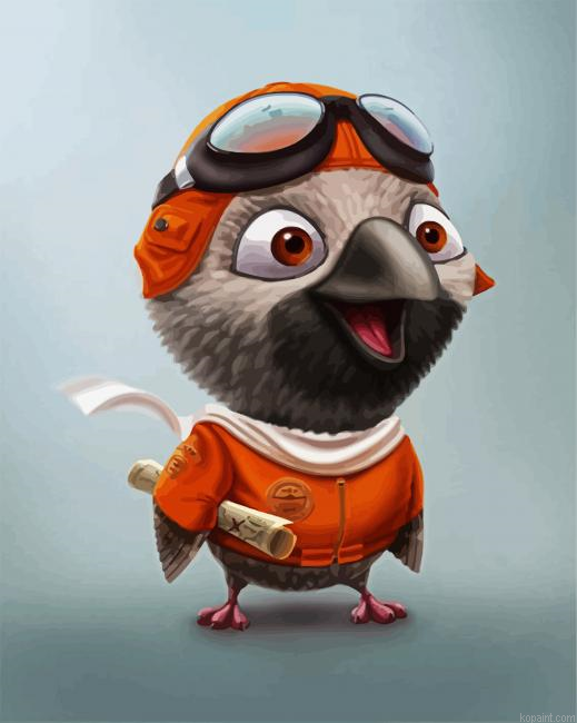 Pilot Chick Painting By Numberss.png