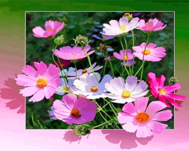 Pink Flowers Painting By Numberss.png