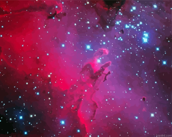 Pink Pillars Of Creation Painting By Numberss.png