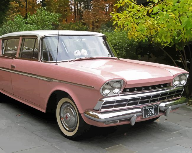 Pink Rambler Car Paint By Numbers