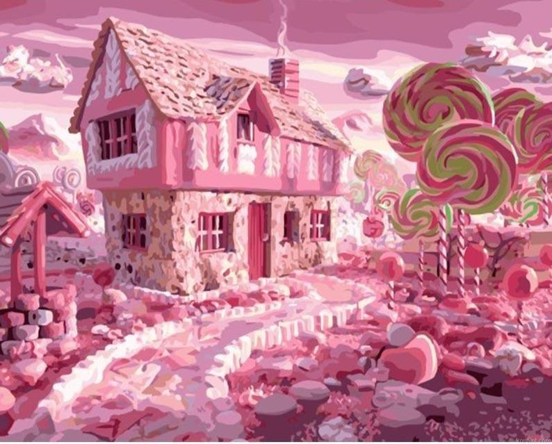 Pink Romantic Candy Best Diy Painting By Numberss.png
