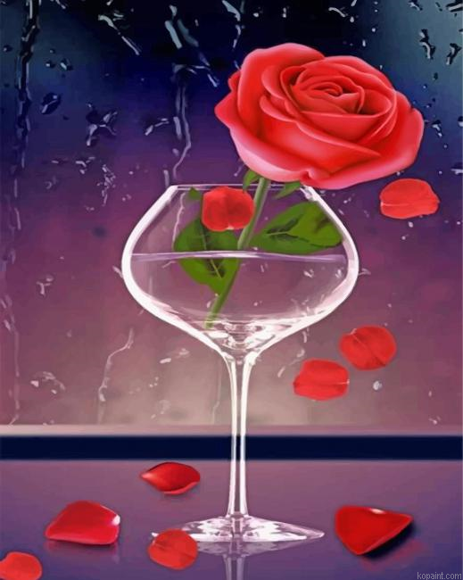 Pink Rose Painting By Numberss.png