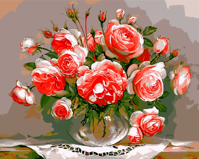 Pink Roses Painting By Numberss.png