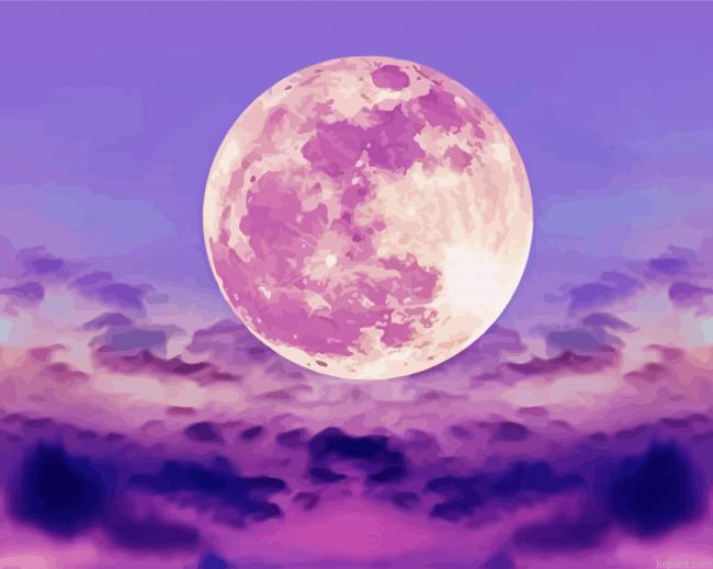 Pink Sky Moon Painting By Numberss.png