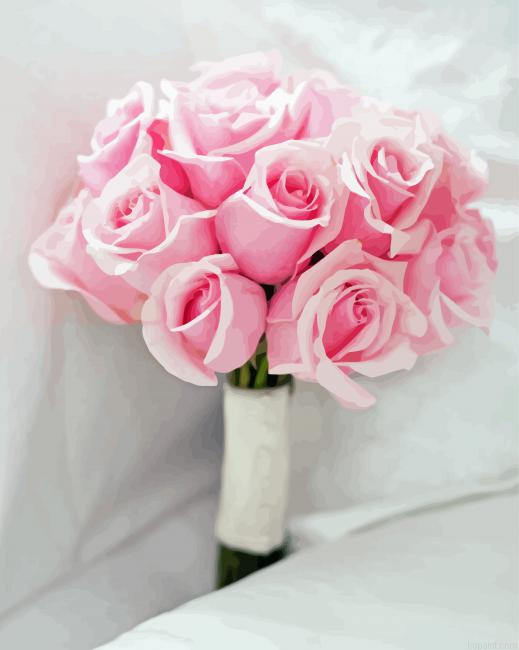 Pink Wedding Roses Painting By Numberss.png