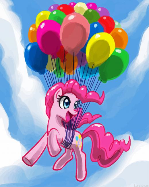Pinkie Pie With Balloons Paint By Numbers