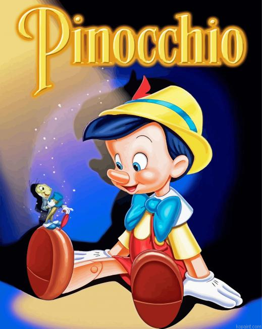 Pinocchio And Jiminiy Cricket Painting By Numberss.png