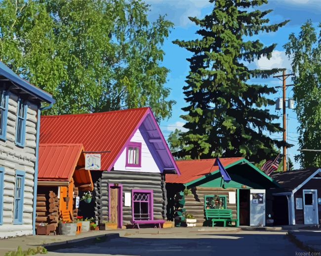Pioneer Park Alaska Paint By Numbers