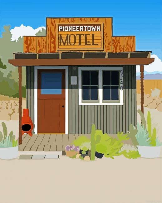 Pioneertown California Poster Painting By Numberss.png