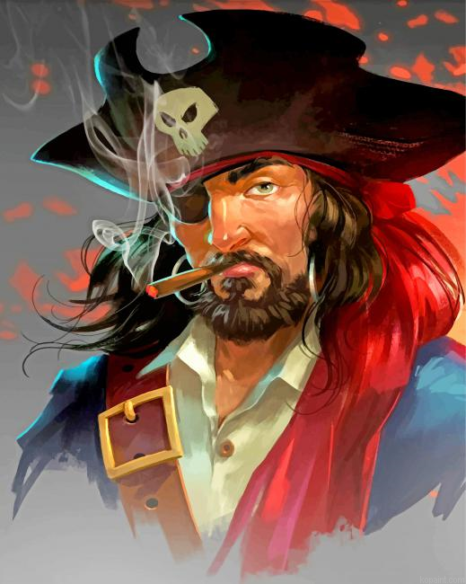 Pirate Art Painting By Numberss.png