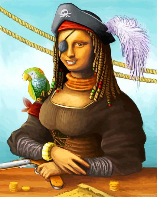 Pirate Mona Lisa Painting By Numberss.png