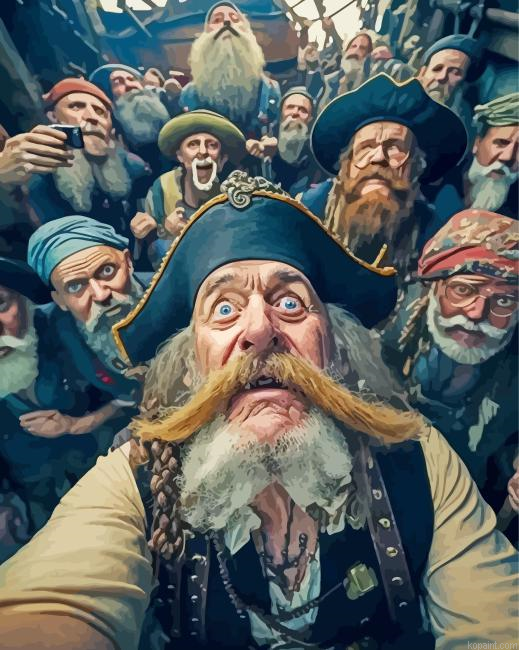 Pirates Selfie Painting By Numberss.png
