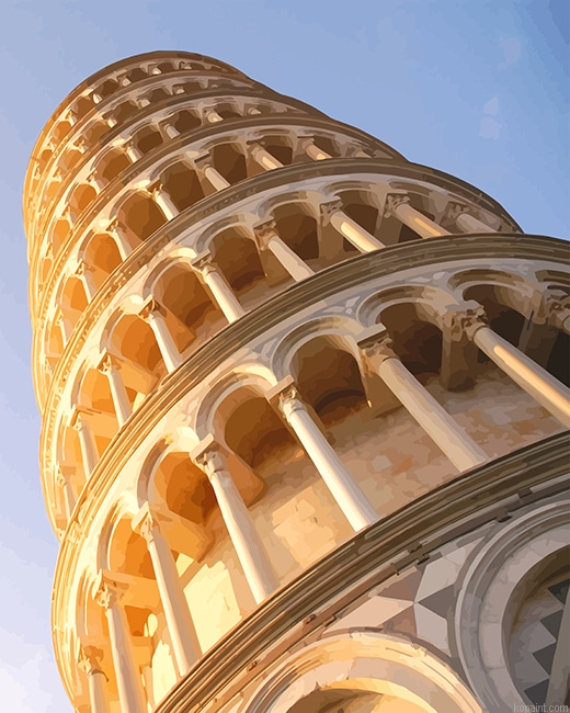 Pisa Italy Building New Painting By Numberss.png