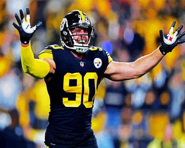 Pittsburgh Steelers Trent Jordan Paint By Numbers